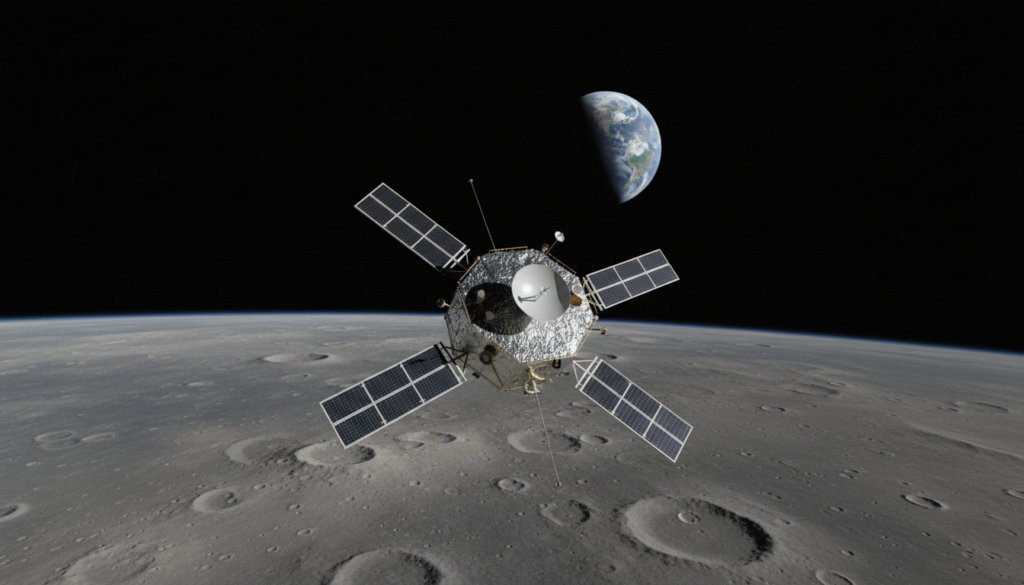 First View of Earth from Lunar Orbit