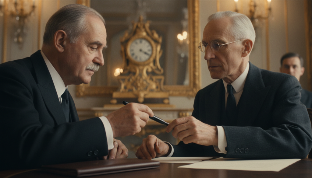 Kellogg-Briand Pact Signed in Paris — detail
