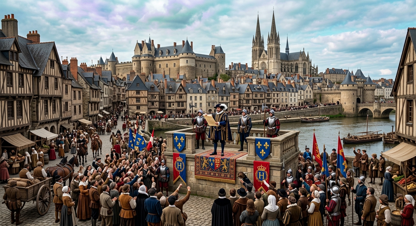 King Henry IV Signs the Edict of Nantes — detail