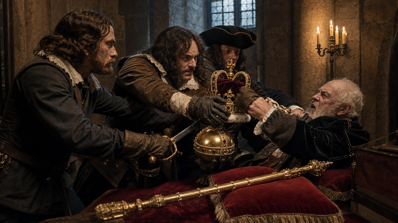 1671 – Thomas Blood attempts to steal the British Crown Jewels.