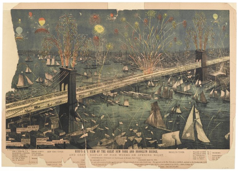 Brooklyn Bridge opens