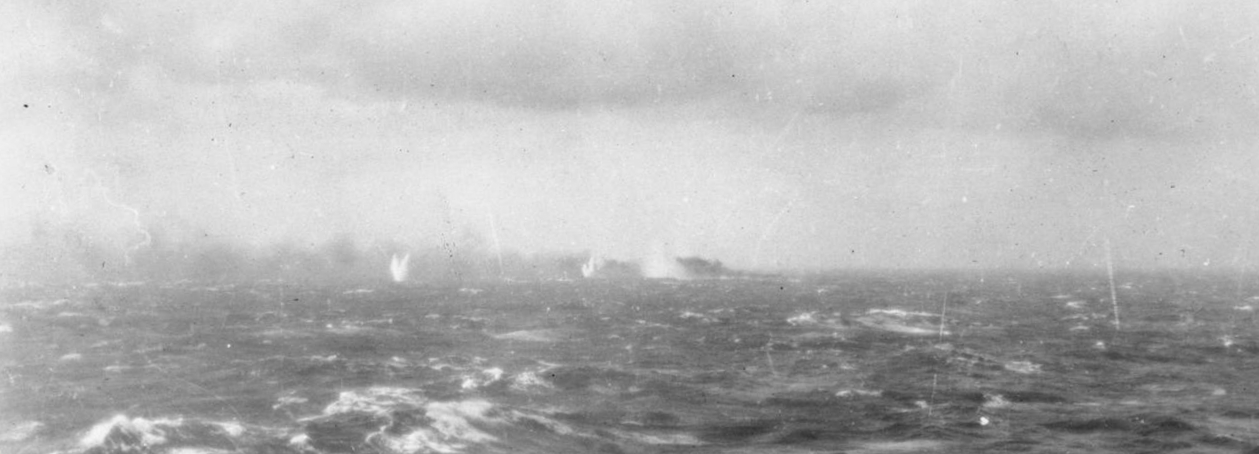 HMS Hood is sunk — detail