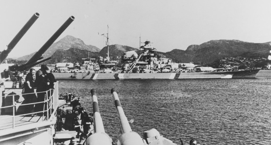 German battleship Bismarck sunk