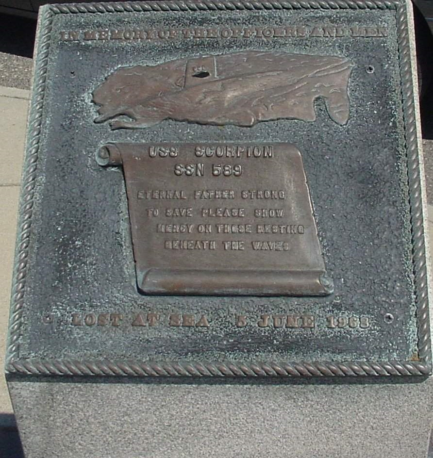 USS Scorpion lost at sea — detail
