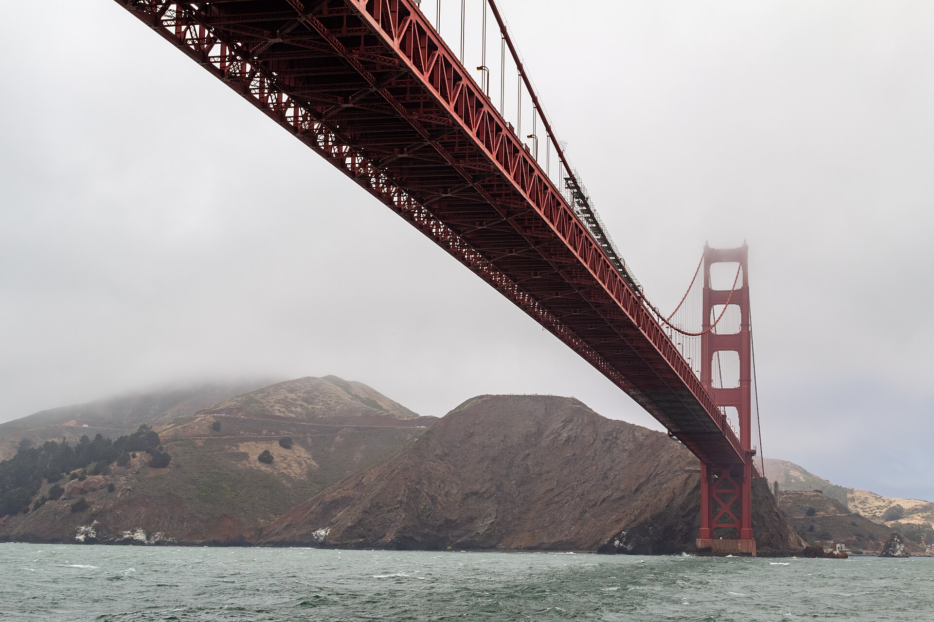 Golden Gate Bridge opens to pedestrians — detail