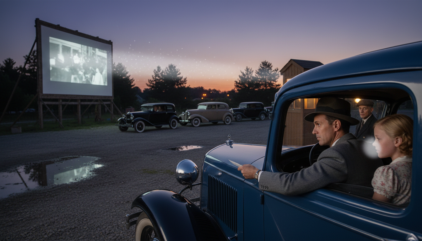 First Drive-In Movie Theater Opens